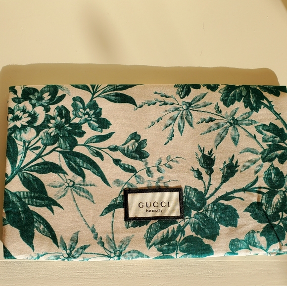 GUCCI  Beauty Cosmetic/Makeup Bag Floral Toile Purse Clutch Wallet RARE! iPhone - Picture 7 of 8